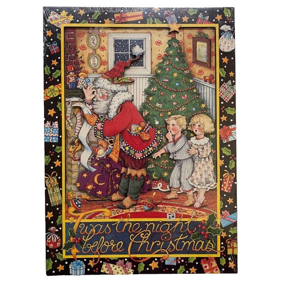 Vintage Mary Engelbreit ME Cards to Keep 3D Plaque Night Before Christmas - Picture 1 of 2